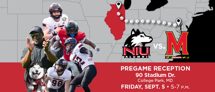 NIU at Maryland Pregame Reception 5-7 p.m.