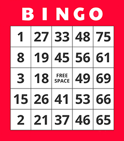 one-bingo-card