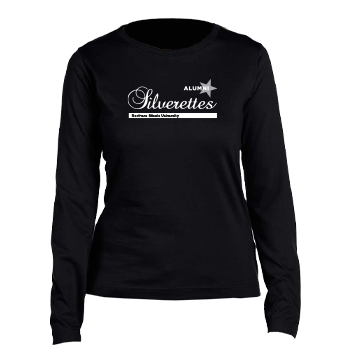 Silverettes Alumni Ladies Long-sleeved Black T-Shirt