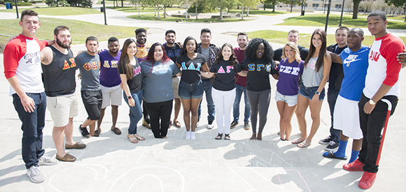 NIU Greek Students in the MLK Commons