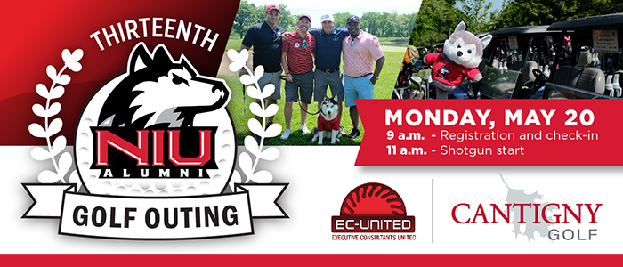 13th NIU Alumni Association Golf Outing, Monday, May 20 at Cantigny Golf in Wheaton