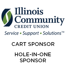 Illinois Community Credit Union. Service, Support, Solutions (tm) Cart Sponsor Hole In One Sponsor