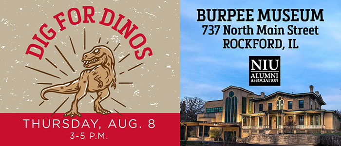 Dig for Dinos Thursday, Aug. 8 from 3-5 p.m. at the Burpee Museum 737 N. Main Street Rockford, IL 